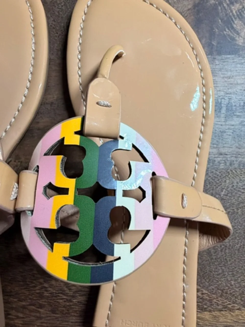 Tory Buch Miller Tan Sandals Size 8 1/2